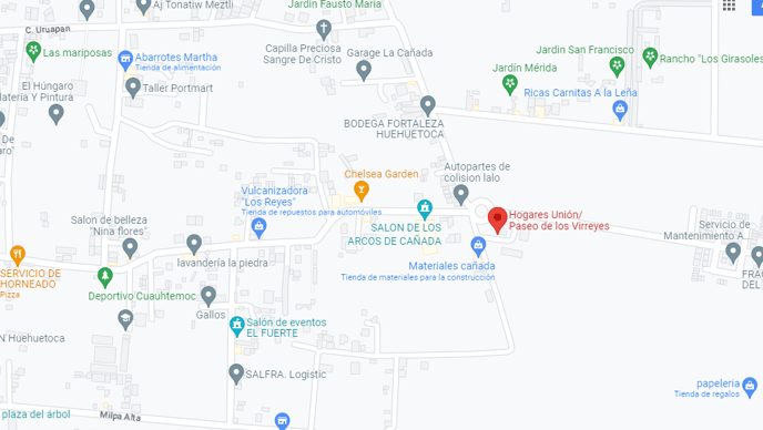 DIRECCIÓN VIRREYES