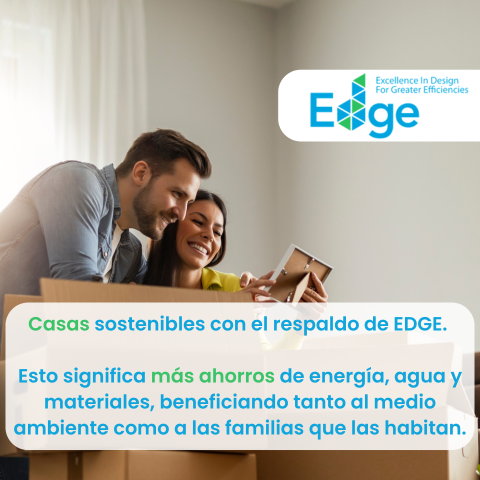 Casas sostenibles con el respaldo de EDGE. Hogares Unión.